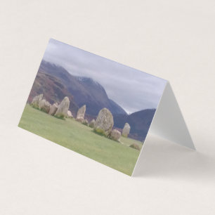 julkort i cirkelcirkeln av Castlerigg Stone Circle Kort