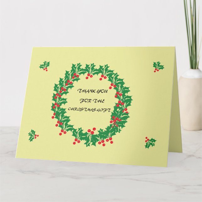 Julkort i full Tack Kort (Framsida)