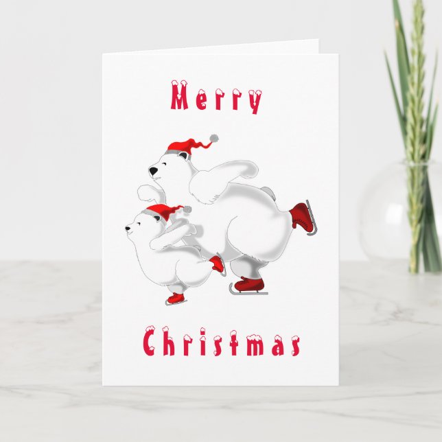 Julkort i lycklig, julklapp kort (Framsida)