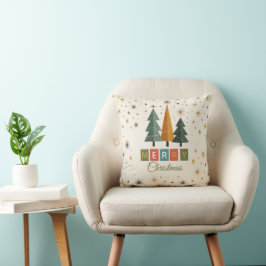 Julkort i Mid-Century Modern-stil Kudde