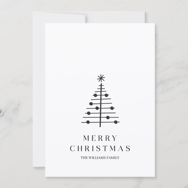 Julkort i minimalistisk stil (Framsida)