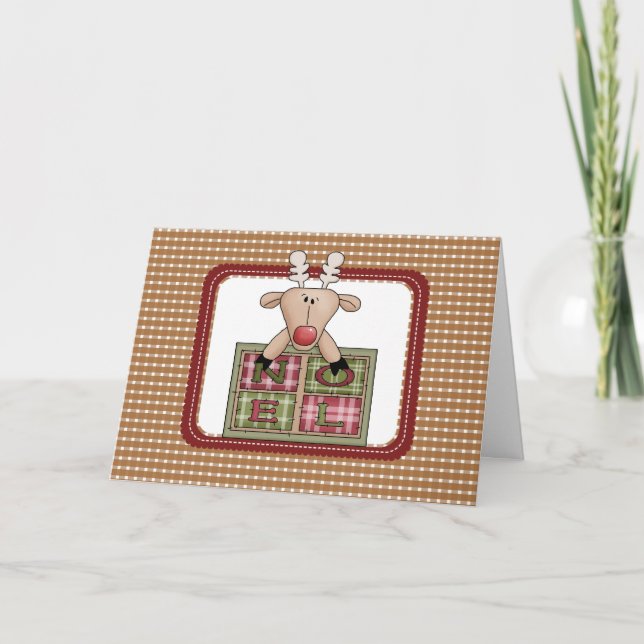 Julkort i Reindeer Land Helgkort (Framsida)