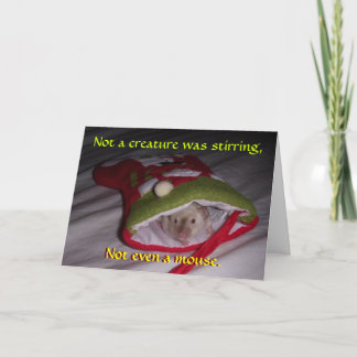 Julkort: Inte ens en mus Helgkort