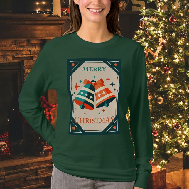 Julkort - Jingle Klockor och stjärnor T Shirt (Skapare uppladdad)