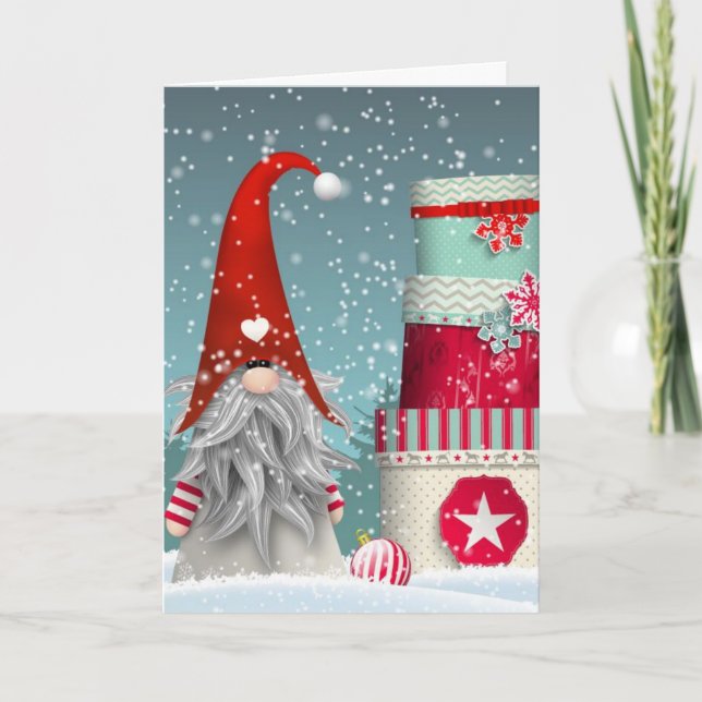 Julkort - Jul på Skandinaviskt Vis Helgkort (Framsida)