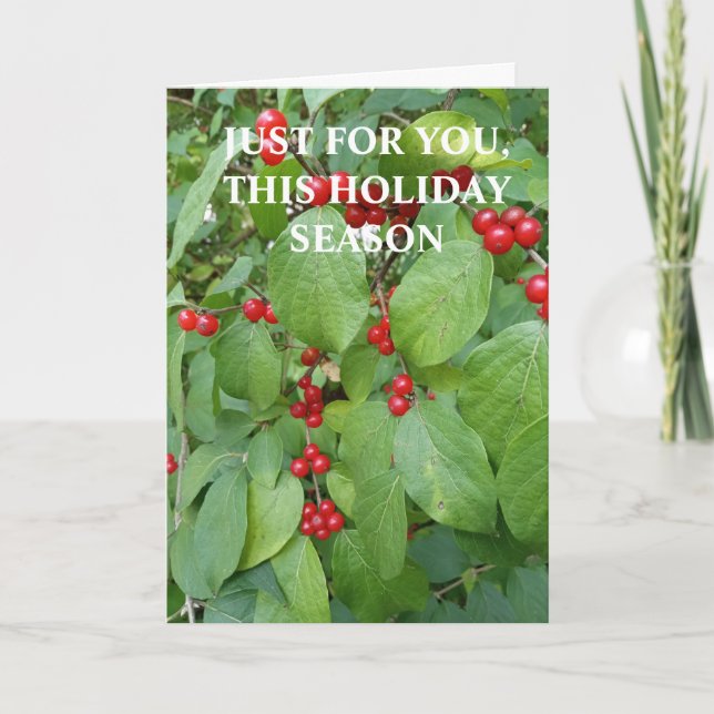 Julkort just för dig kort (Framsida)
