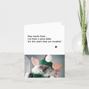 Julkort - Kära Tomte Paws Helgkort