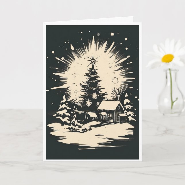 Julkort Kort (Liten växt)