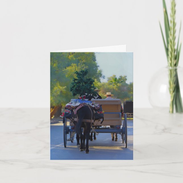 Julkort: Kväll i Dödsdalen Helgkort (Framsida)