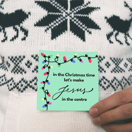 Julkort: Låt oss att göra Jesus i mitten Julkort