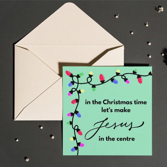 Julkort: Låt oss att göra Jesus i mitten Julkort (Skapare uppladdad)