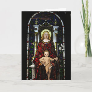 Julkort - Madonna och Barn Helgkort