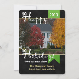 Julkort med adressändring och foto