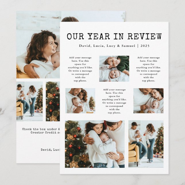 Julkort med Årets Bilder i Fokus (Fram/baksida)