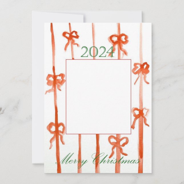 Julkort med båge inbjudningar (Framsida)