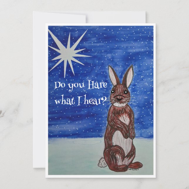 Julkort med Bunny (Framsida)