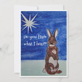Julkort med Bunny