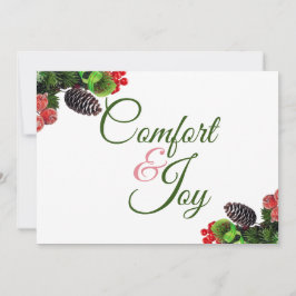 Julkort med Comfort And Joy