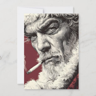 Julkort med elak tomte vuxen humor