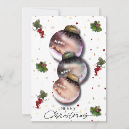 Julkort med Elegant för designdesign för prydnadsf