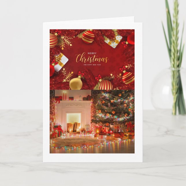 Julkort med ett varmt, tankeväckande meddelande (Framsida)