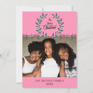 Julkort med familjefoto