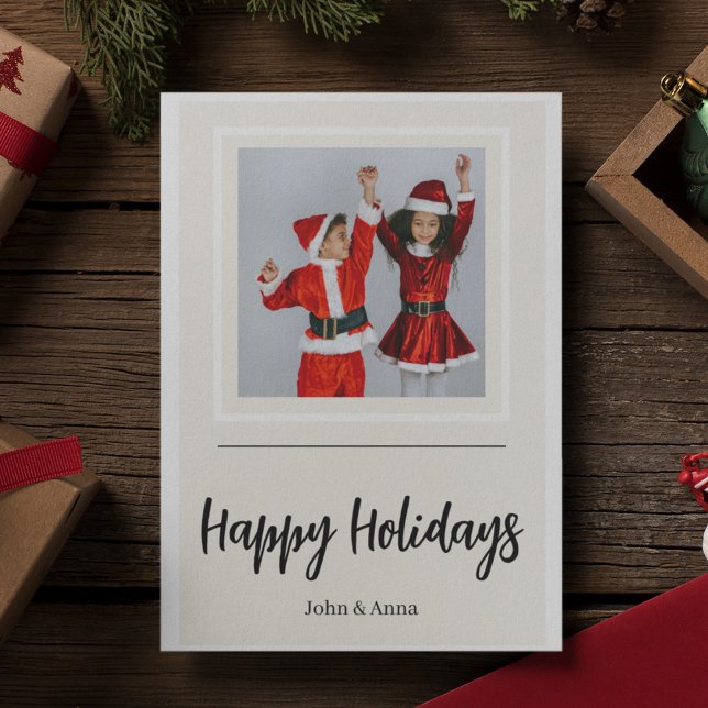 Julkort med familjefoto | God Jul (Skapare uppladdad)