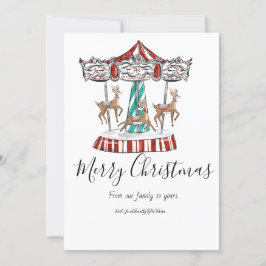 Julkort med festliga renar inbjudningar