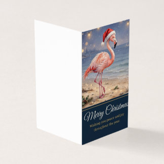 Julkort med flamingo - God jul hälsning Kort