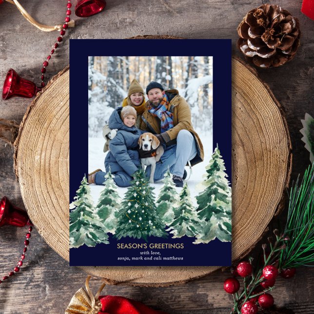 Julkort med foto på julgranodling (Skapare uppladdad)