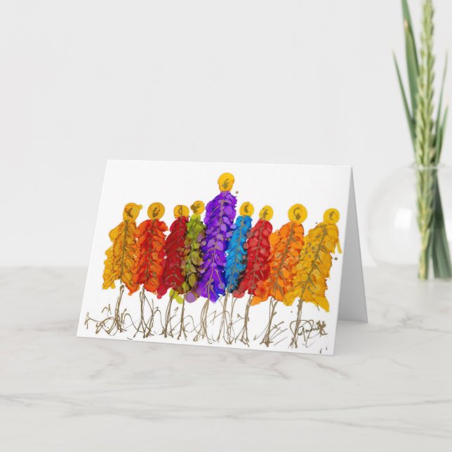 Julkort med fred för alla från Lovitude Kort (Framsida)