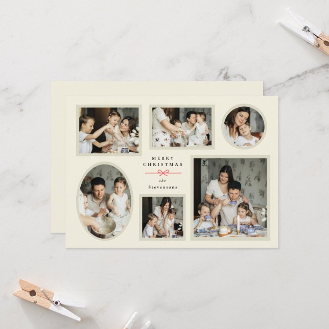 Julkort med gallerivåning inbjudningar (Fram/Back In Situ)