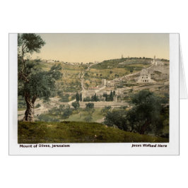 Julkort med gammalt Jerusalem-foto Hälsningskort