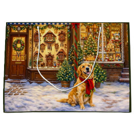 Julkort med Golden Retriever