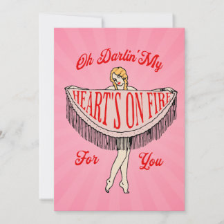 Julkort med hjärtat i brand