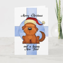 Julkort med Hund i Helgdag Helgkort