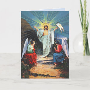 julkort med Jesus och änglar Kort