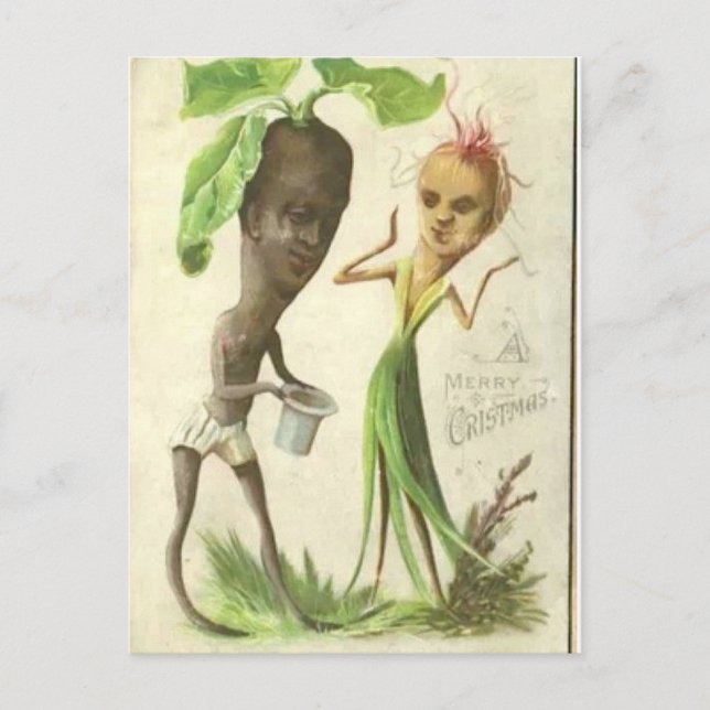 Julkort med jonfolk vykort (Framsida)