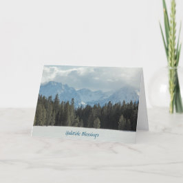 Julkort med Julhälsningar Helgkort