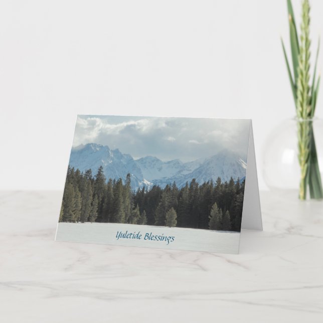 Julkort med Julhälsningar Helgkort (Framsida)