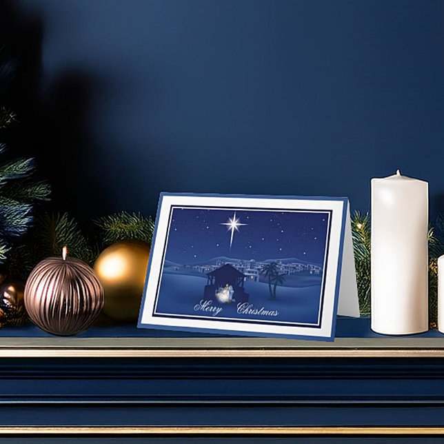 Julkort med julkrubba helgkort (Skapare uppladdad)