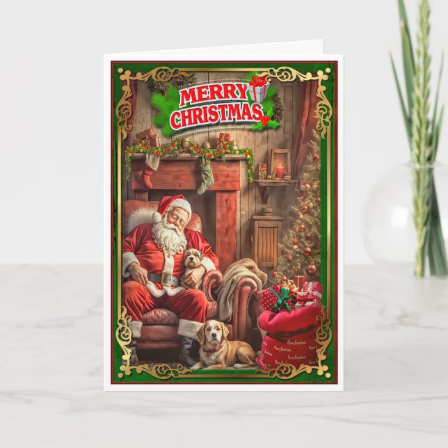 Julkort med Jultomten Kort (Framsida)