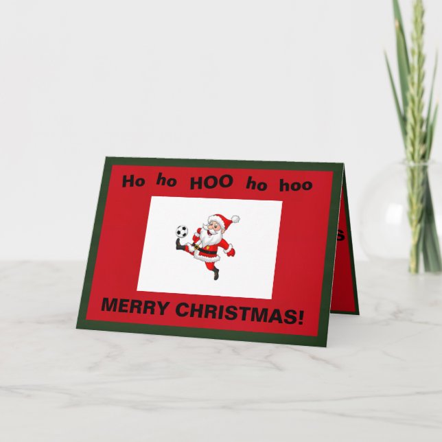 Julkort med jultomtens spelkonsol kort (Framsida)