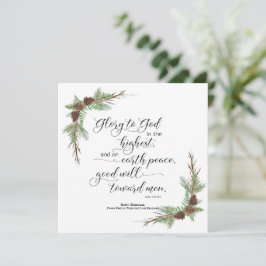Julkort med KJV Bible Verse