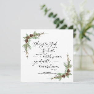 Julkort med KJV Bible Verse