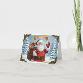 Julkort med klassisk Tomte - God Jul Kort