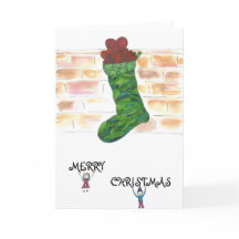 Julkort med magasin och snabba tecken