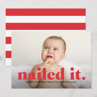 Julkort med 'Nailed It'