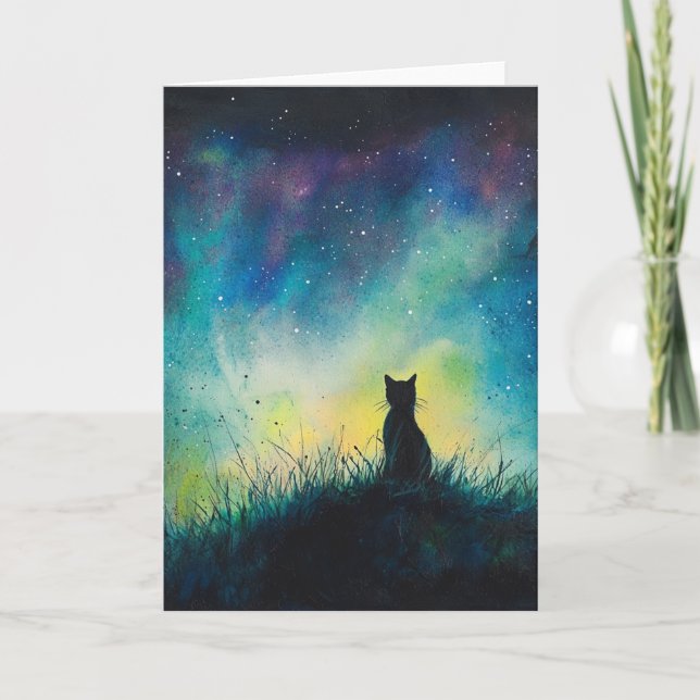 Julkort med Norrsken Helgkort (Framsida)