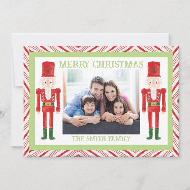 Julkort med nötknäppare inbjudningar (Framsida)